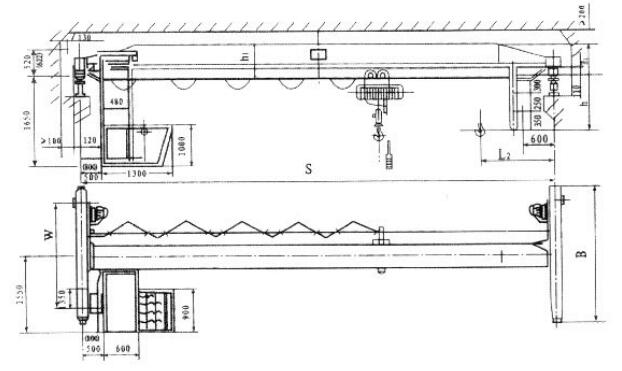 LDA型1-10噸電動(dòng)單梁起重機(jī)